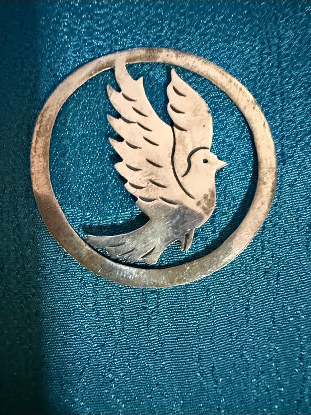 Sterling silver Dove bookmark